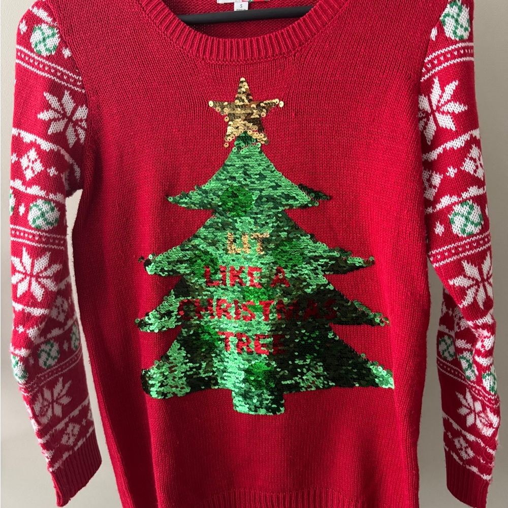Funny Christmas Sweater! Women’s Sz S, EUC